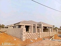 The complete house with the outside wall